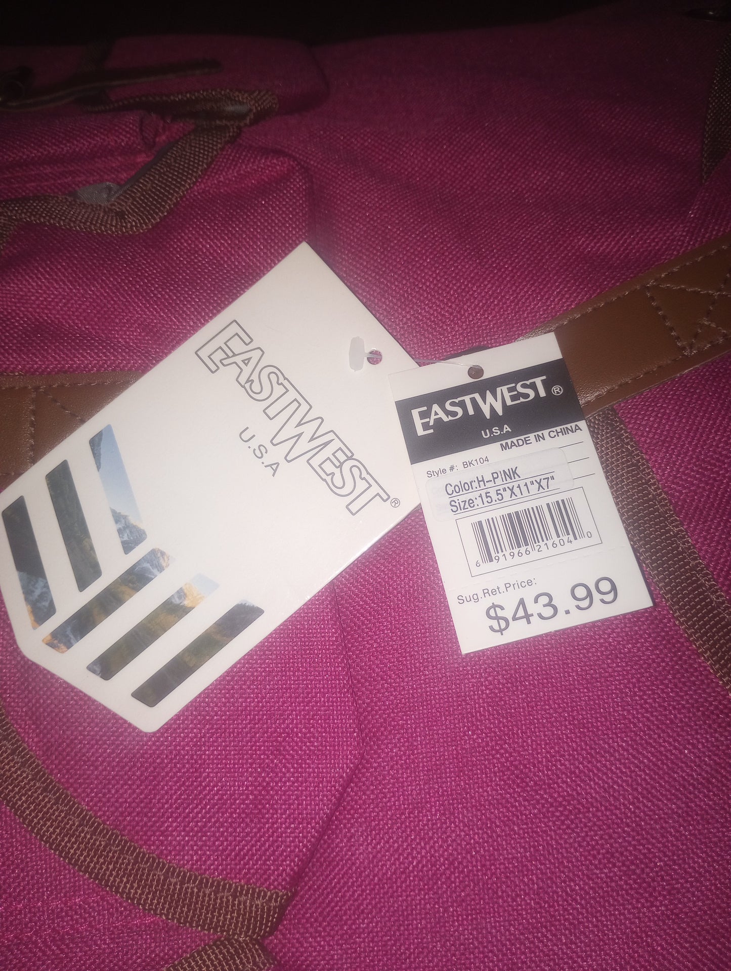 Eastwest USA bookbag