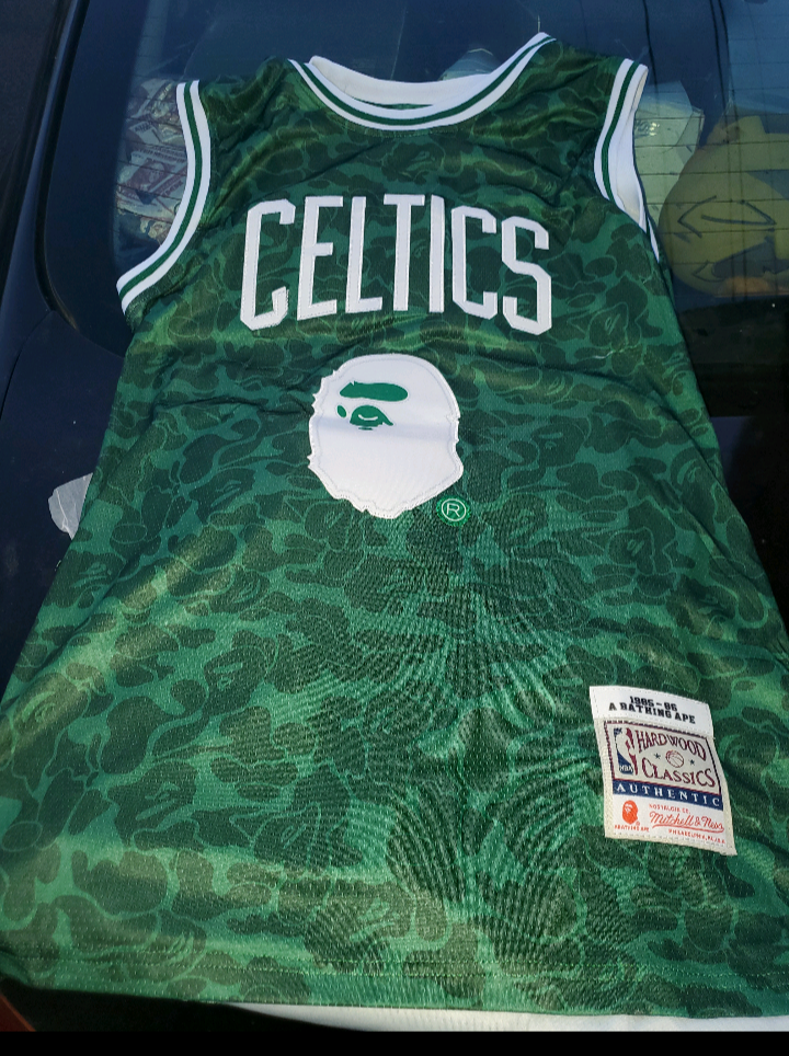 Larry Bird bape throwback jersey