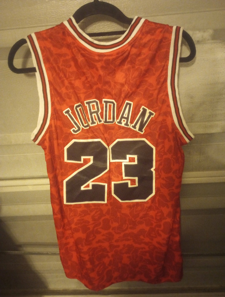 Michael Jordan bape throwback jersey