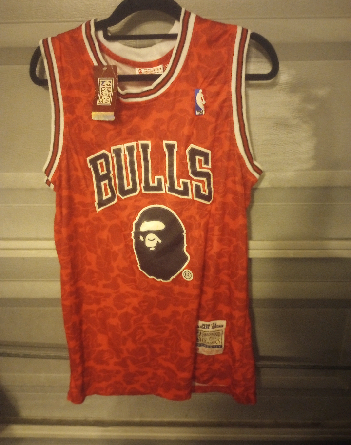 Michael Jordan bape throwback jersey