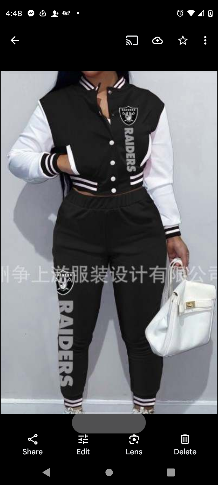 NFL woman's sweat suits