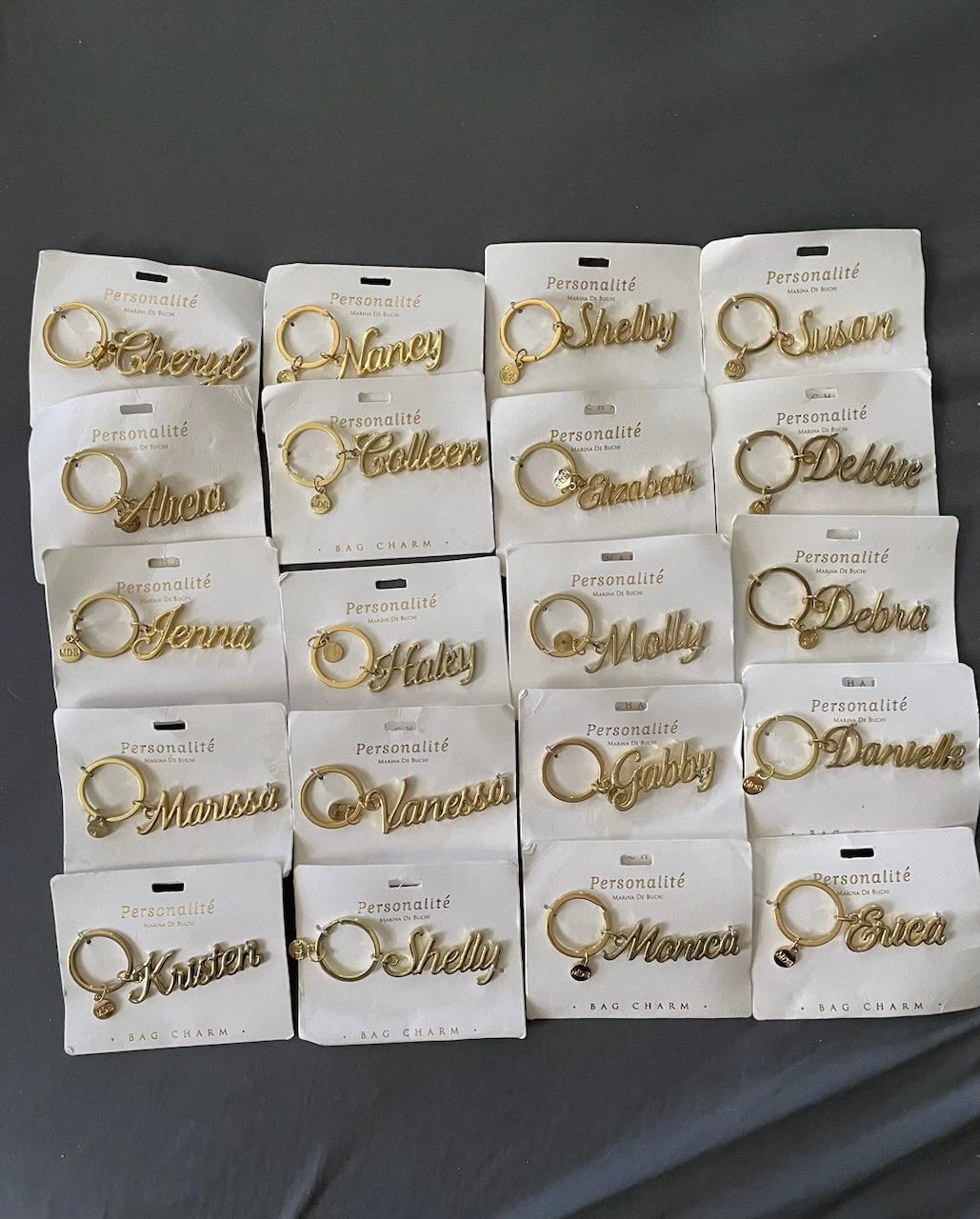 Personalized bag charms