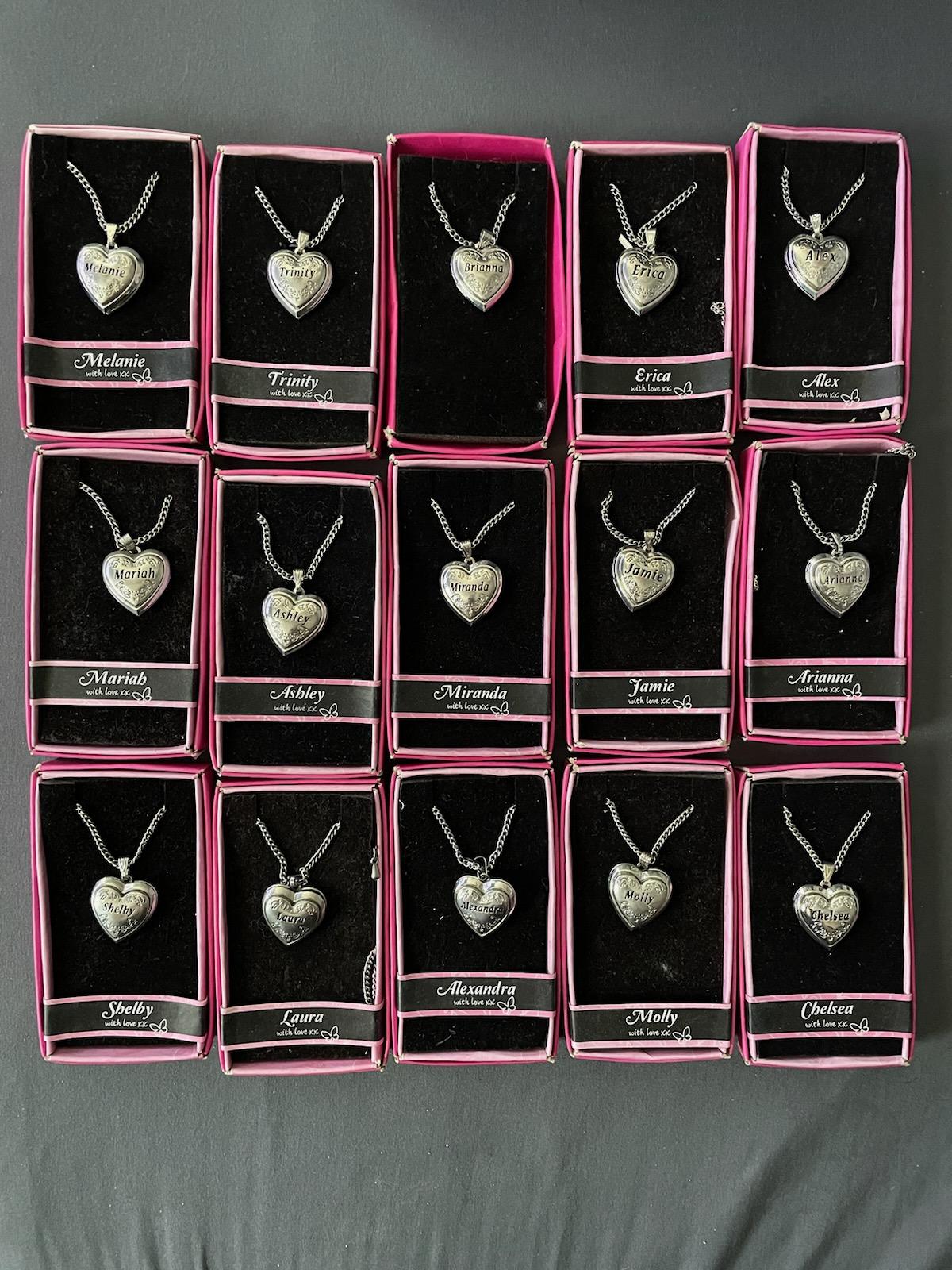 Personalized Heart necklaces