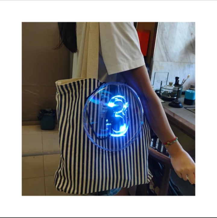 Led smart hologram display fans