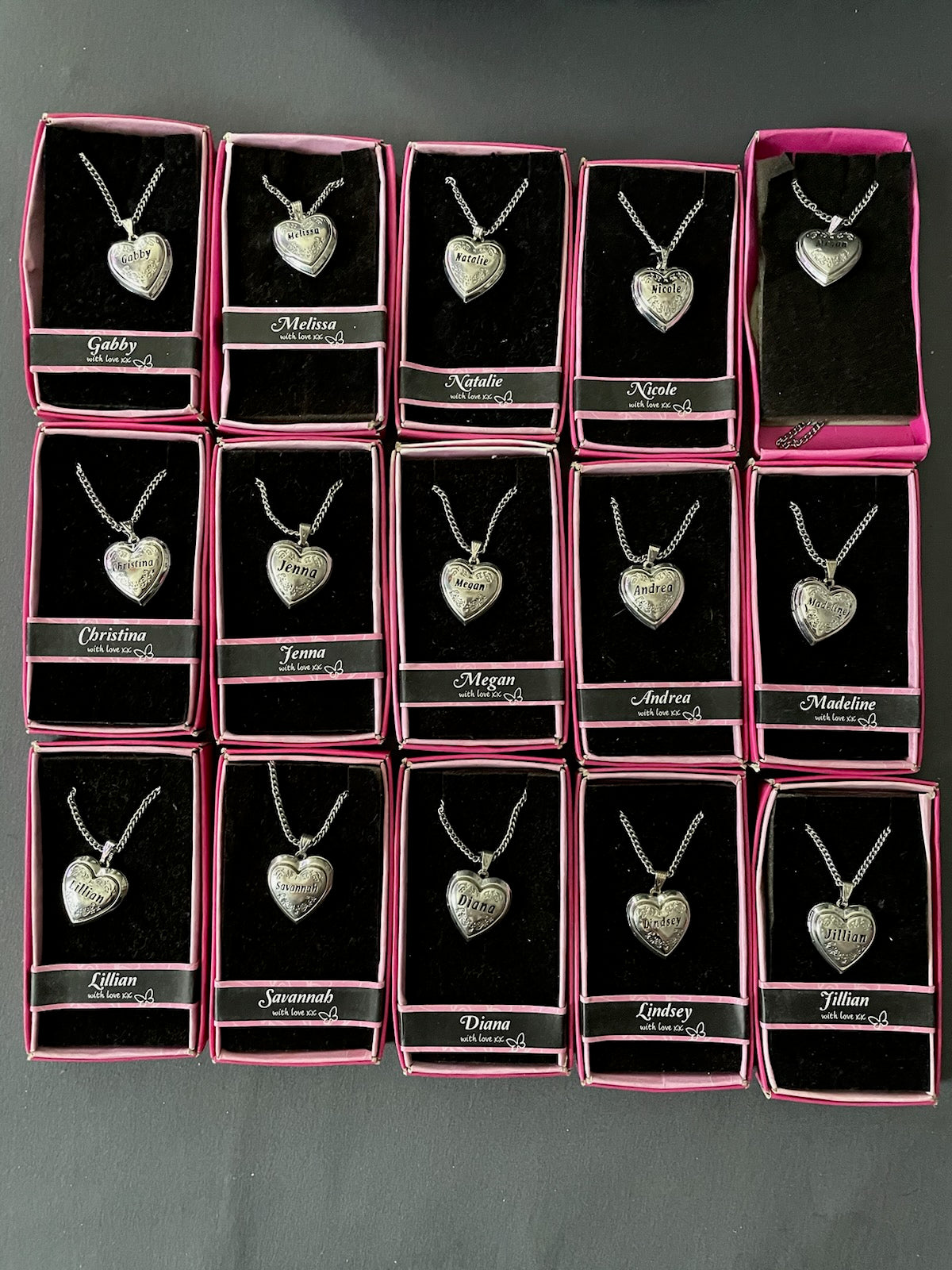Personalized Heart necklaces