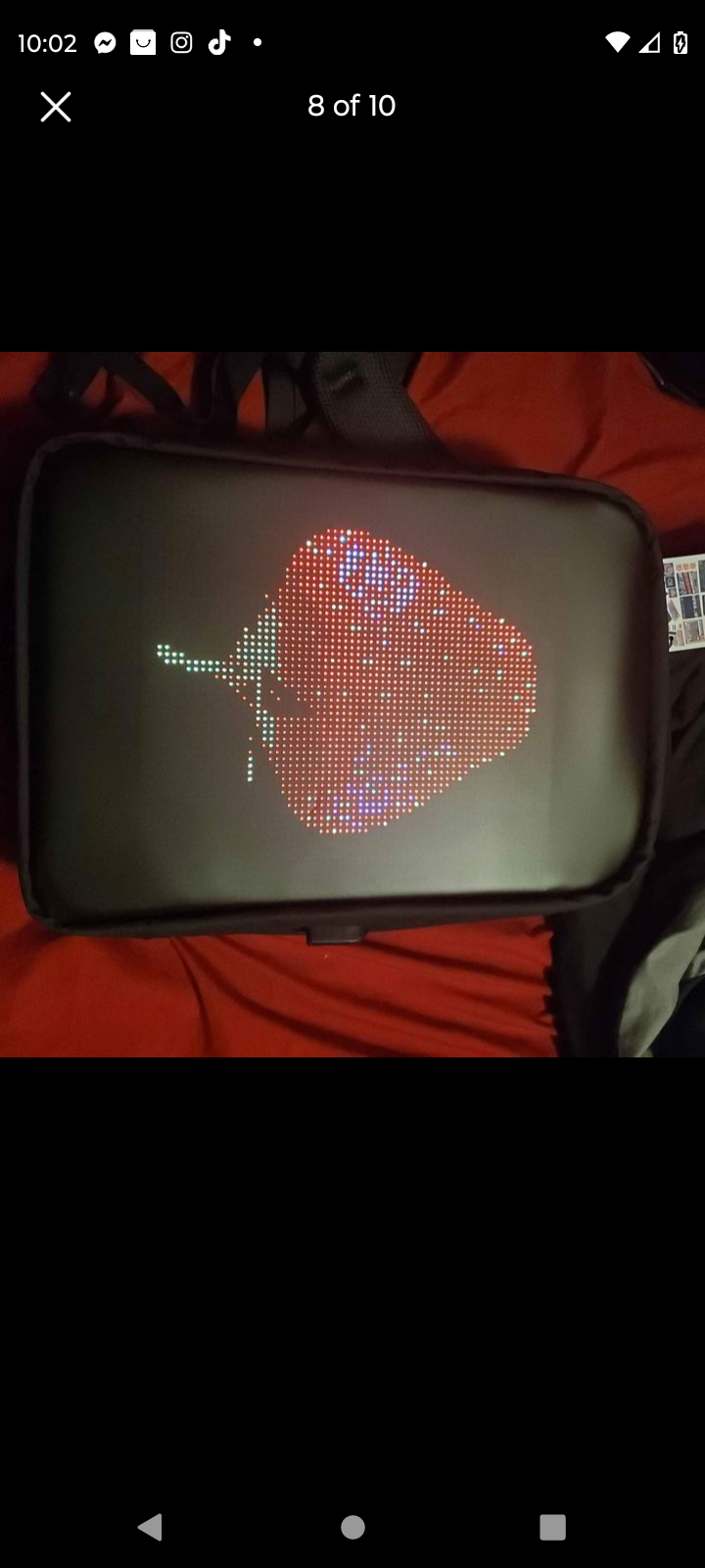 Led LCD smart display bookbags