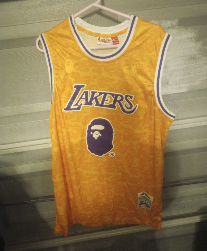 Kobe Bryant bape throwback jersey